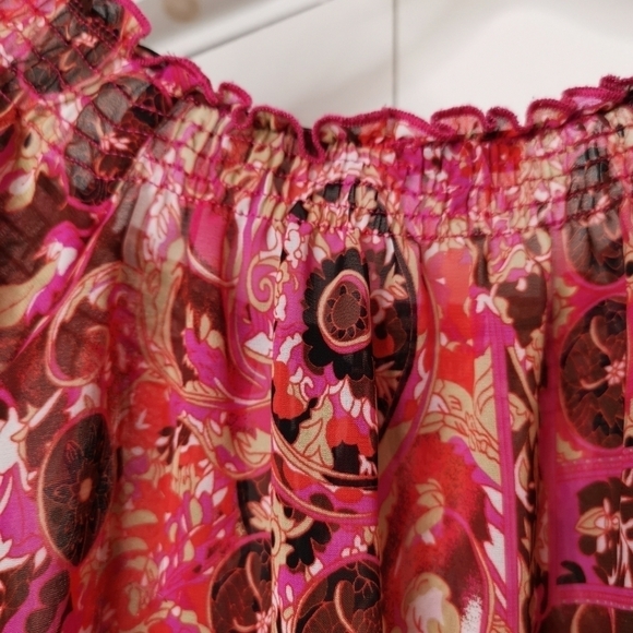 Brights bold Sheer Colourful top - Picture 7 of 11